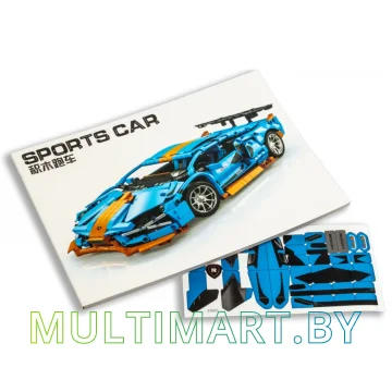 Конструктор King Sports Car RB0030 Lamborghini SIAN Hybrid картинка 4
